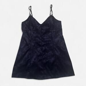 Vintage victorias secret navy satin